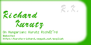 richard kurutz business card